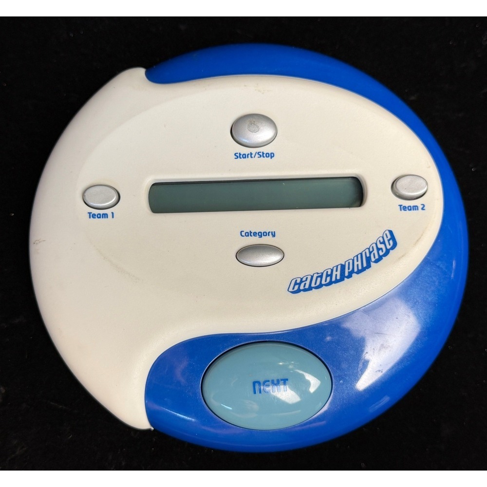 Catch Phrase: Hasbro Handheld Electronic Game, Blue/White, Tested WORKS